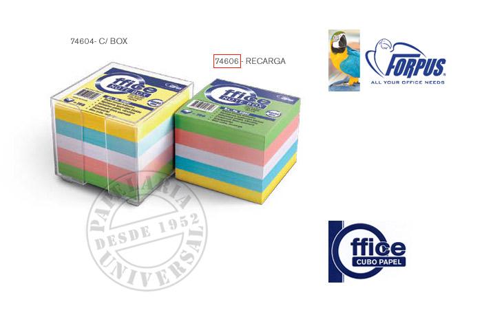 Cubo Papel Forpus 41802 85x85mm 800 Fls Cor