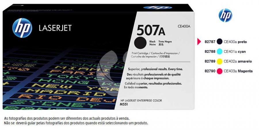 Toner HP CE400a (507a) LaserJet Preto