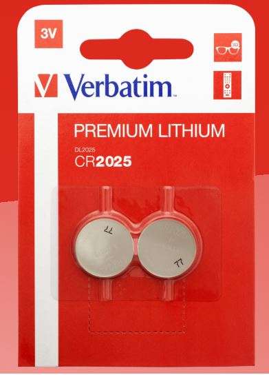 Pilha Verbatim CR-2025 (Pack 4un)